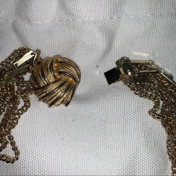 Vintage Gold-Tone Multi Chain Necklace - Picture 2 of 2